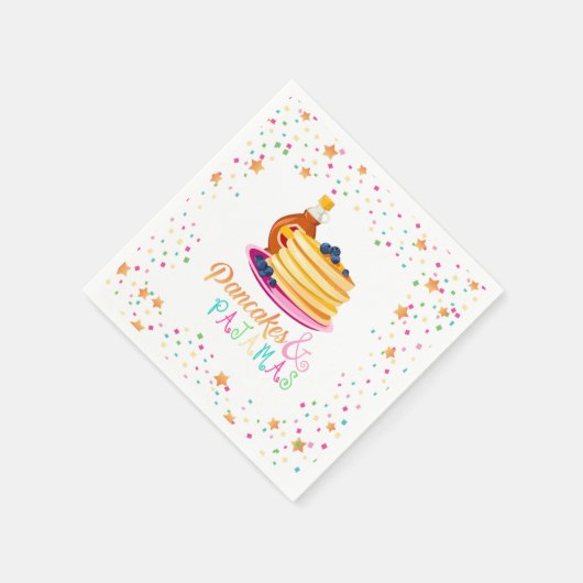 Pannenkoeken en pyjama party servet (Hoek)