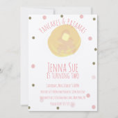 Pannenkoeken en Pyjama Slaapfeest Meisje Confetti  Kaart (Voorkant)