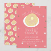 Pannenkoeken en Pyjama Slaapfeest Meisjes Confetti Kaart (Voorkant / Achterkant)