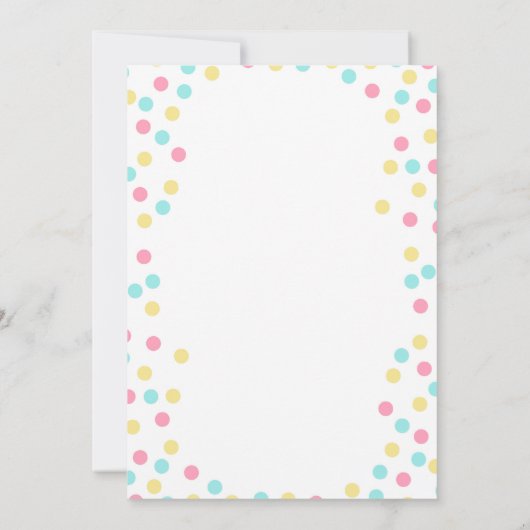 Pannenkoeken en pyjama verjaardagsfeestje uitnodig kaart (Achterkant)