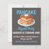 Pannenkoeken- en Pyjamafeestje Kaart (Voorkant)