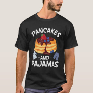 Pannenkoeken en pyjama's aardbeienstroop Blueberry T-shirt