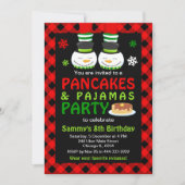 Pannenkoeken en pyjama's Birthday Snowman Red Pset Kaart (Voorkant)