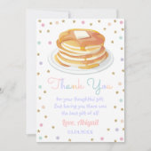 Pannenkoeken en pyjama's Glitter Dot Star Kind Bir Bedankkaart (Voorkant)