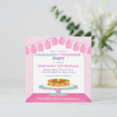 Pannenkoeken en pyjama's kaart (Staand voorkant)