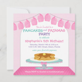 Pannenkoeken en pyjama's kaart