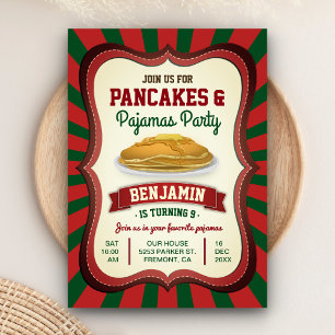 Pannenkoeken en pyjama's   Kerstfeest Kaart
