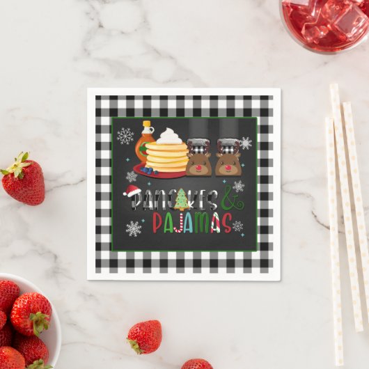 Pannenkoeken en pyjama's Kerstfeest Servet - BB (Insitu)