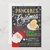 Pannenkoeken en pyjama's met Kerstmis Kaart (Voorkant)