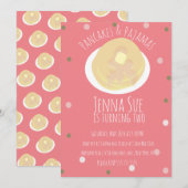 Pannenkoeken en Pyjama's Slaapfeest Meisjes Confet Kaart (Voorkant / Achterkant)