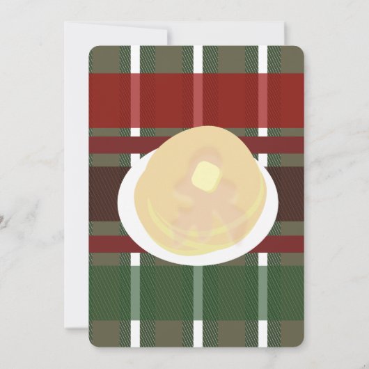 Pannenkoeken en Pyjama's Slaapfeest Meisjes | Geru Kaart (Achterkant)