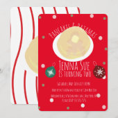 Pannenkoeken en pyjama's Slapepover Girls | Kerstm Kaart (Voorkant / Achterkant)