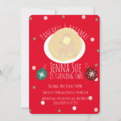 Pannenkoeken en pyjama's Slapepover Girls | Kerstm Kaart (Voorkant)