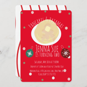 Pannenkoeken en pyjama's Slapepover Girls   Kerstm Kaart