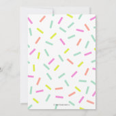 Pannenkoeken en pyjama's Verjaardag | Lama Kaart (Achterkant)