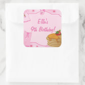 Pannenkoeken en pyjama's Verjaardag Stickers (Tas)