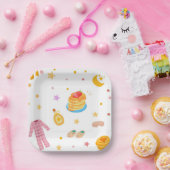 Pannenkoeken en pyjama's Verjaardagsfeest Papier B Papieren Bordje (Feest)