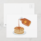 Pannenkoeken en siroop briefkaart (Voorkant / Achterkant)