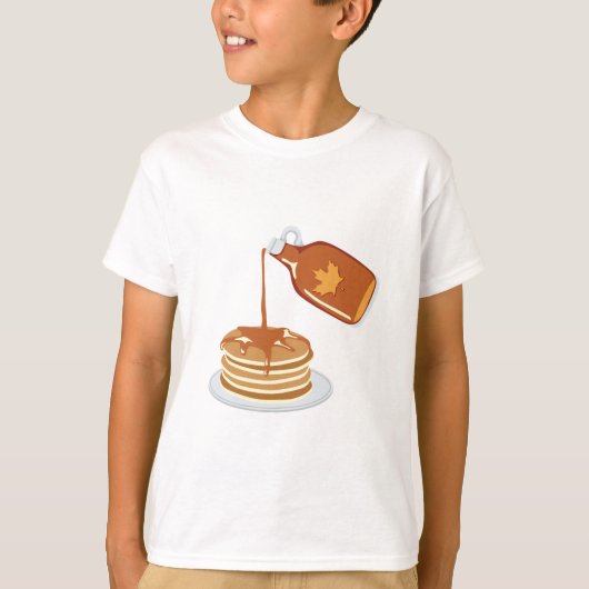 Pannenkoeken en siroop t-shirt (Voorkant)