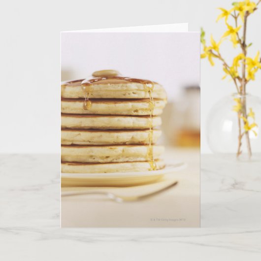 Pannenkoeken en smeltmachines kaart (Gele Bloem)