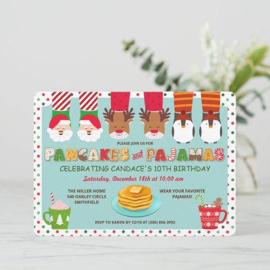 Pannenkoeken en uitnodiging tot het indienen van p (Staand voorkant)