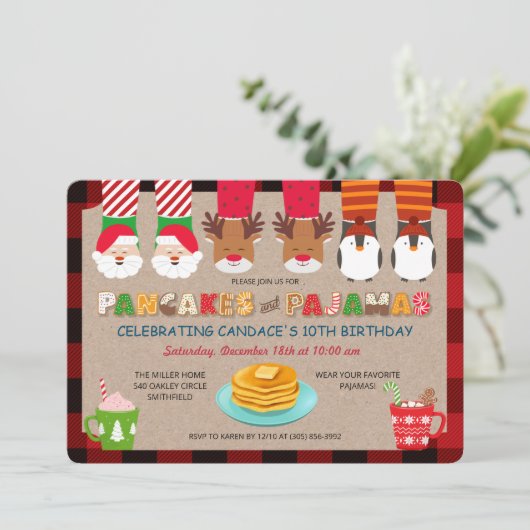 Pannenkoeken en uitnodiging tot het indienen van p (Staand voorkant)