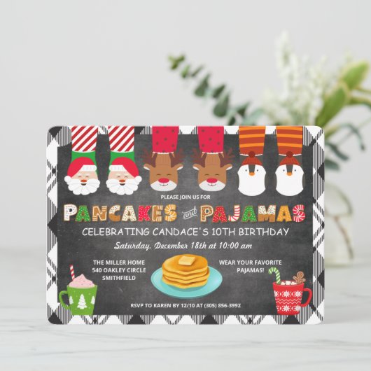 Pannenkoeken en uitnodiging tot het indienen van p (Staand voorkant)