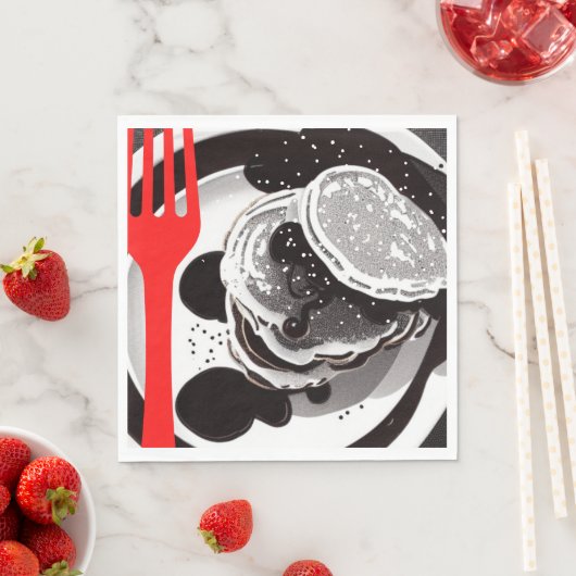 Pannenkoeken en vorkpapier servetten (Insitu)