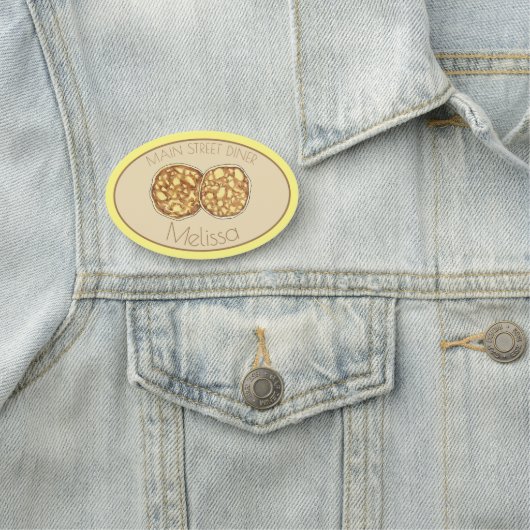 Pannenkoeken Flapjacks Johnnycakes Ontbijt Eten Di Naamplaatje (In situ)