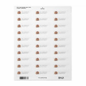 Pannenkoeken & Fopspenen Grijs Retouradres Etiket (Full Sheet)