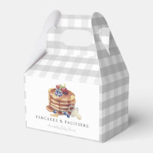 Pannenkoeken & Fopspenen Grijze Gingham Baby Showe