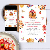 Pannenkoeken & Fopspenen Meisje Baby Shower Ontbij Kaart