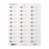 Pannenkoeken & Fopspenen Roze Retouradres Etiket (Full Sheet)