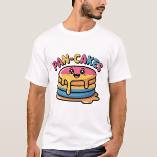 Pannenkoeken Grappig Panseksueel LGBTQ Grappig Pri T-shirt