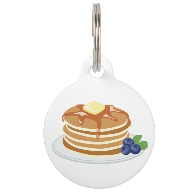 pannenkoeken huisdierpenning (Voorkant)