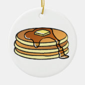 Pannenkoeken - kerstversiering keramisch ornament (Voorkant)