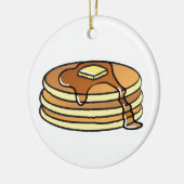 Pannenkoeken - kerstversiering keramisch ornament (Links)