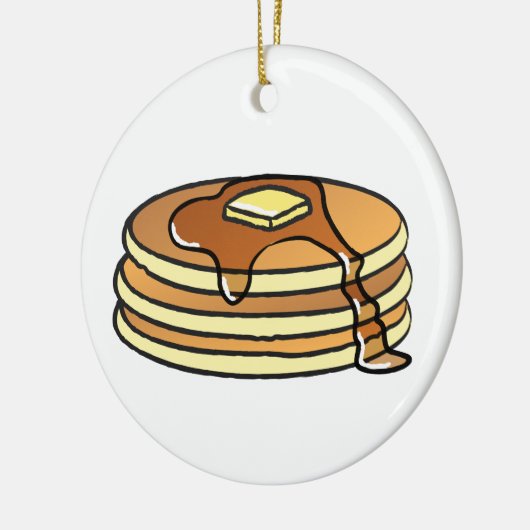 Pannenkoeken - kerstversiering keramisch ornament (Links)