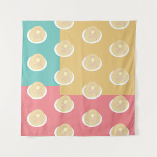 Pannenkoeken Kleurrijk  Pop Art  Stijl   Wandkleed