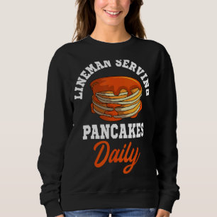Pannenkoeken Lineman Waffle Ontbijt Flapjack Hotca Trui