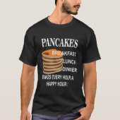 Pannenkoeken maakt elk uur een happy hour pannenko t-shirt (Voorkant)