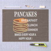 Pannenkoeken maakt elk uur een happy hour pannenko tissuepapier (Craft)