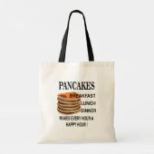 Pannenkoeken maakt elk uur een happy hour pannenko tote bag (Achterkant)