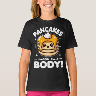 Pannenkoeken maakten dit lichaam grappig ontbijt t-shirt