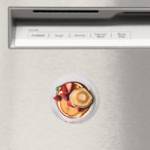 Pannenkoeken met Aardbeien Eten Magneet (Insitu (Vaatwasser))