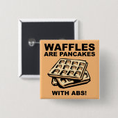 Pannenkoeken met ABS Funny Button Badge Pin (Voorkant /achterkant)
