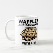 Pannenkoeken met Abs Funny Mug of Travel Mug Koffiemok (Links)