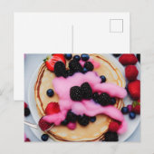 Pannenkoeken met bessen briefkaart (Voorkant / Achterkant)