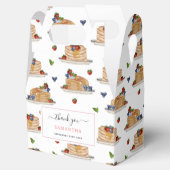 Pannenkoeken met bessen ontbijt brunch in waterver bedankdoosjes (Geopend)