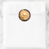 Pannenkoeken met botervoer ronde sticker (Tas)